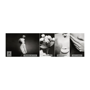 Mostră de Tapet Standard Eco - Eleganță excentrică - Corp, Flori, Model - 100x30 cm