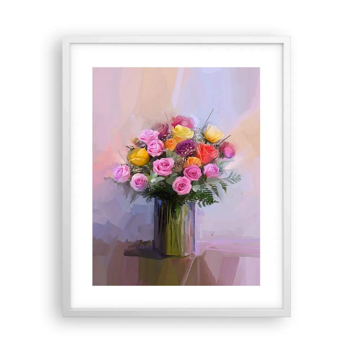Poster în ramă albă - Frumusețe reținută - 40x50 cm