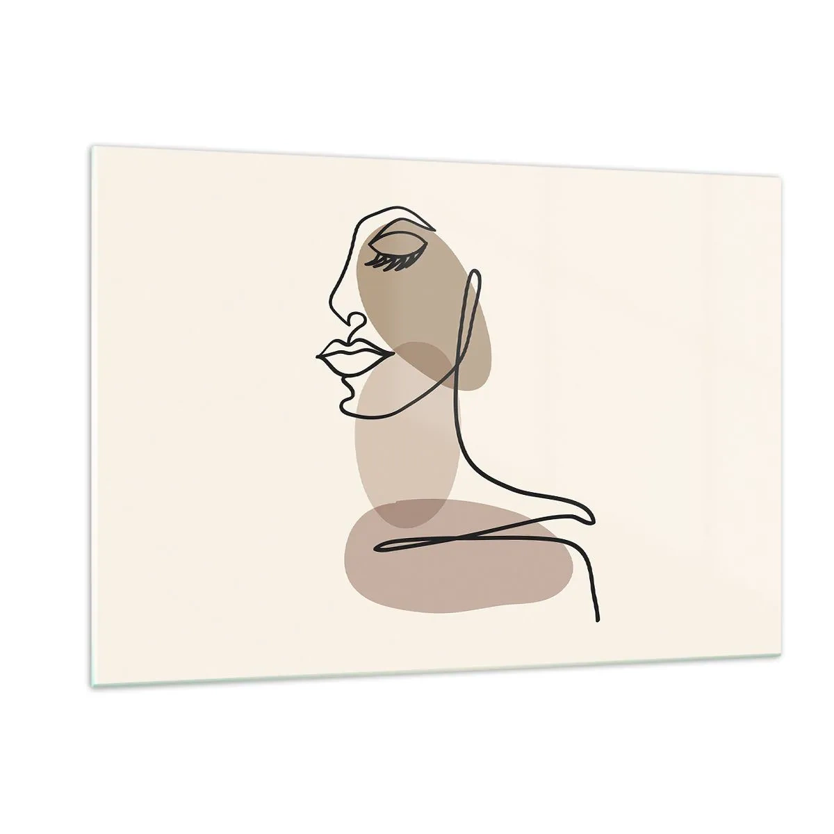 Tablou pe sticlă - O anumită linie de frumusețe - 120x80 cm