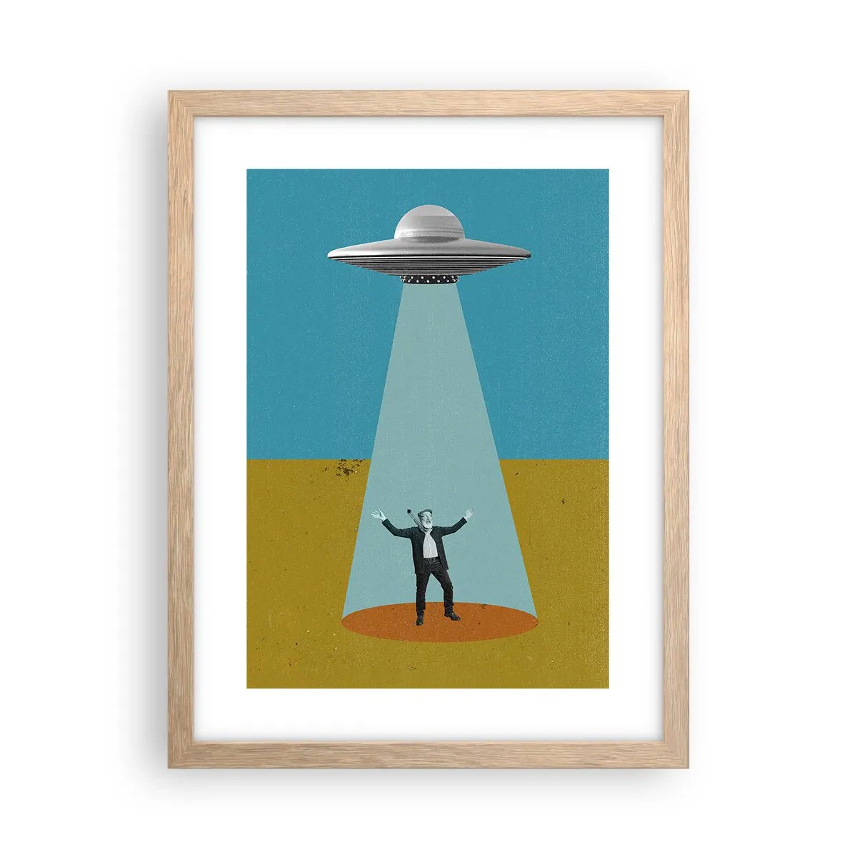 Poster în ramă de stejar deschis - Întâlnire de gradul III - 30x40 cm