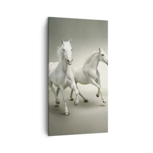 Tablou pe pânză - White power! - 45x80 cm