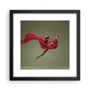 Poster în ramă neagră - Flacără dansatoare - 30x30 cm