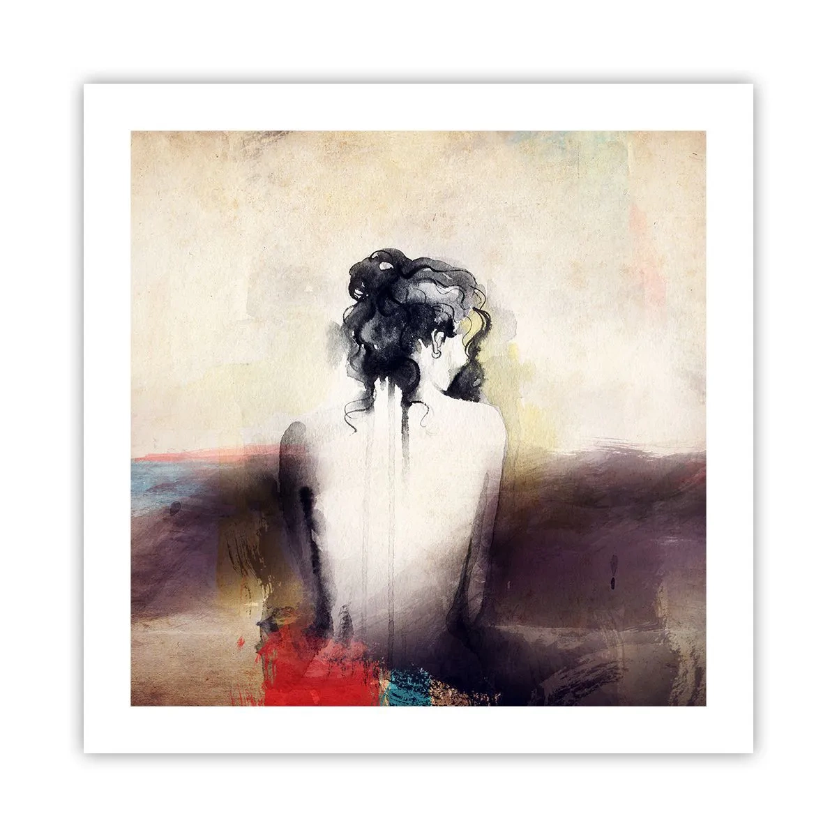 Poster - Linii moi, forme ovale - 50x50 cm