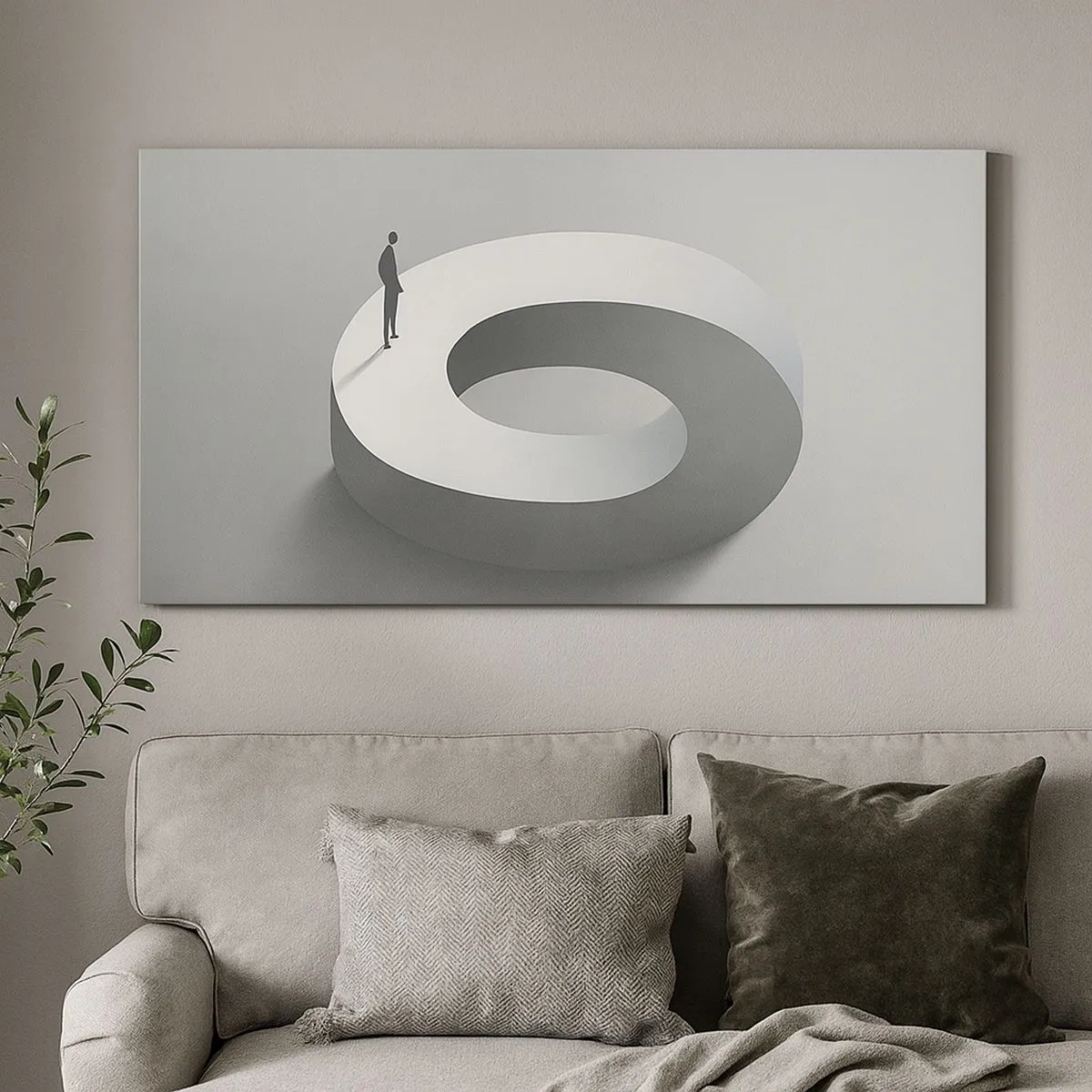 Tablou pe pânză - Înțelegi ceva? - 100x40 cm