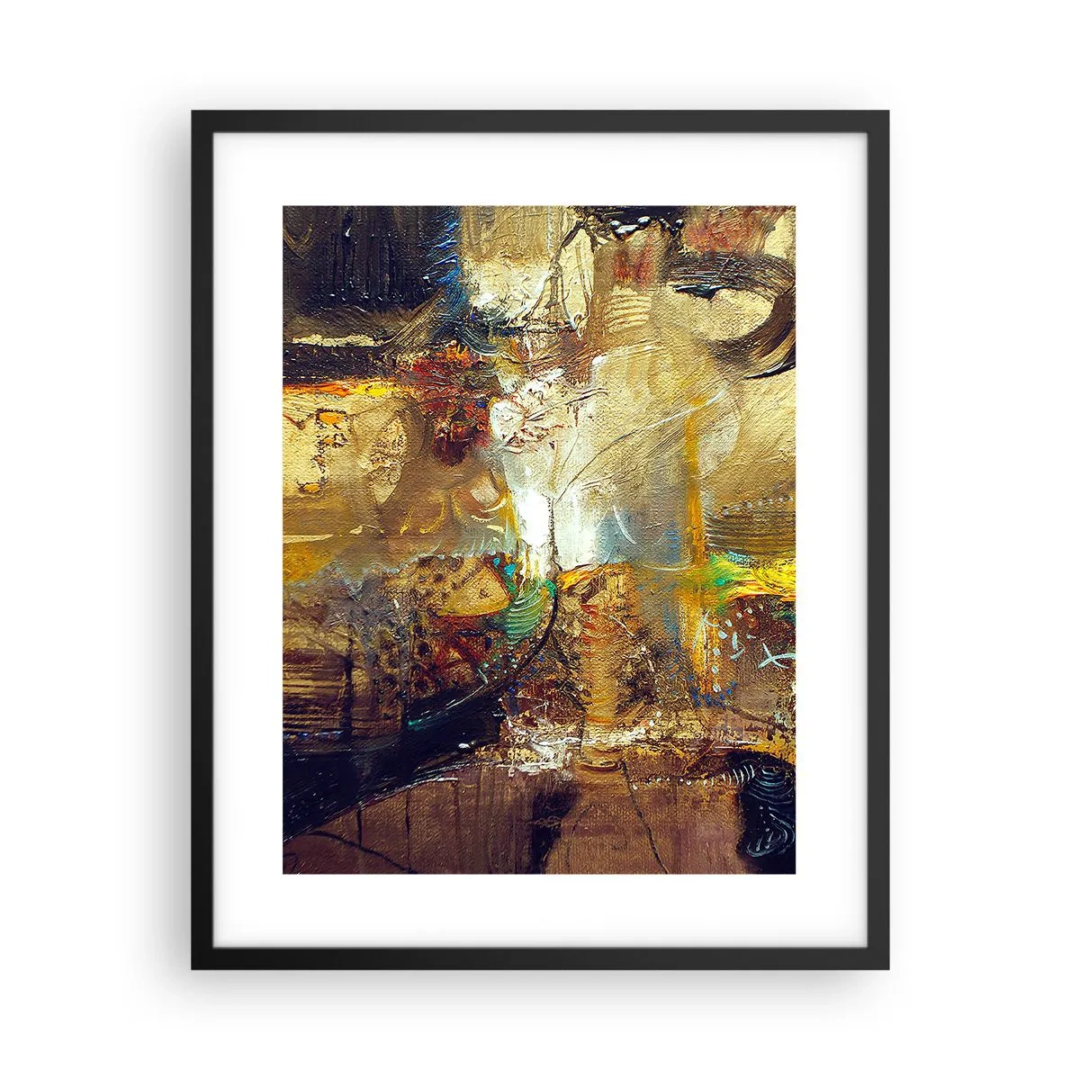 Poster în ramă neagră - Rece, călduț, fierbinte - 40x50 cm