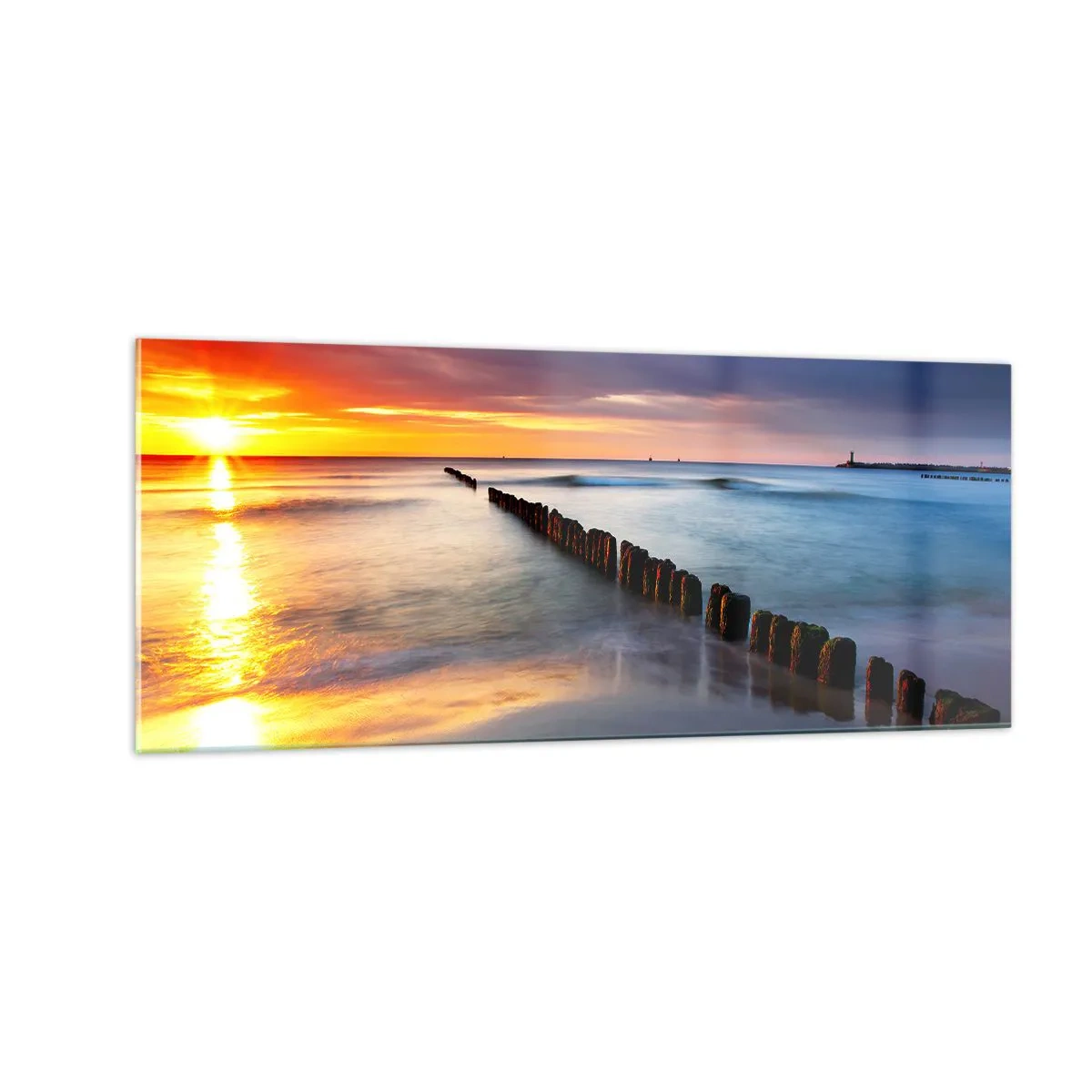 Tablou pe sticlă - Ascultă tăcerea - 100x40 cm