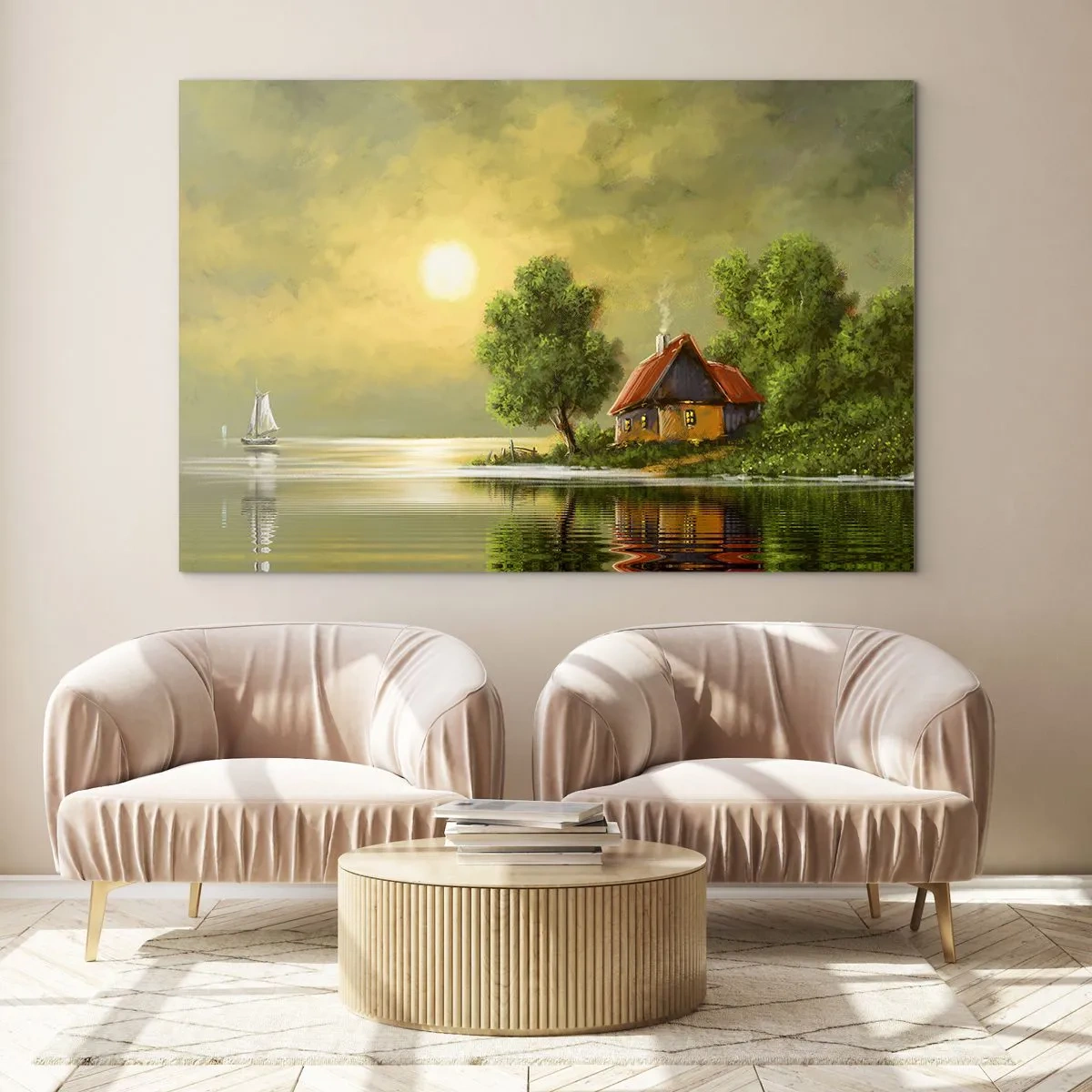 Tablou pe sticlă - Frumos, ca dintr-o imagine - 100x70 cm