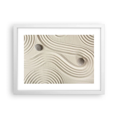 Poster în ramă albă - Atingere de căldură - 40x30 cm