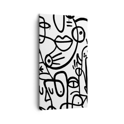 Tablou pe pânză - Chipuri și miraje - 45x80 cm