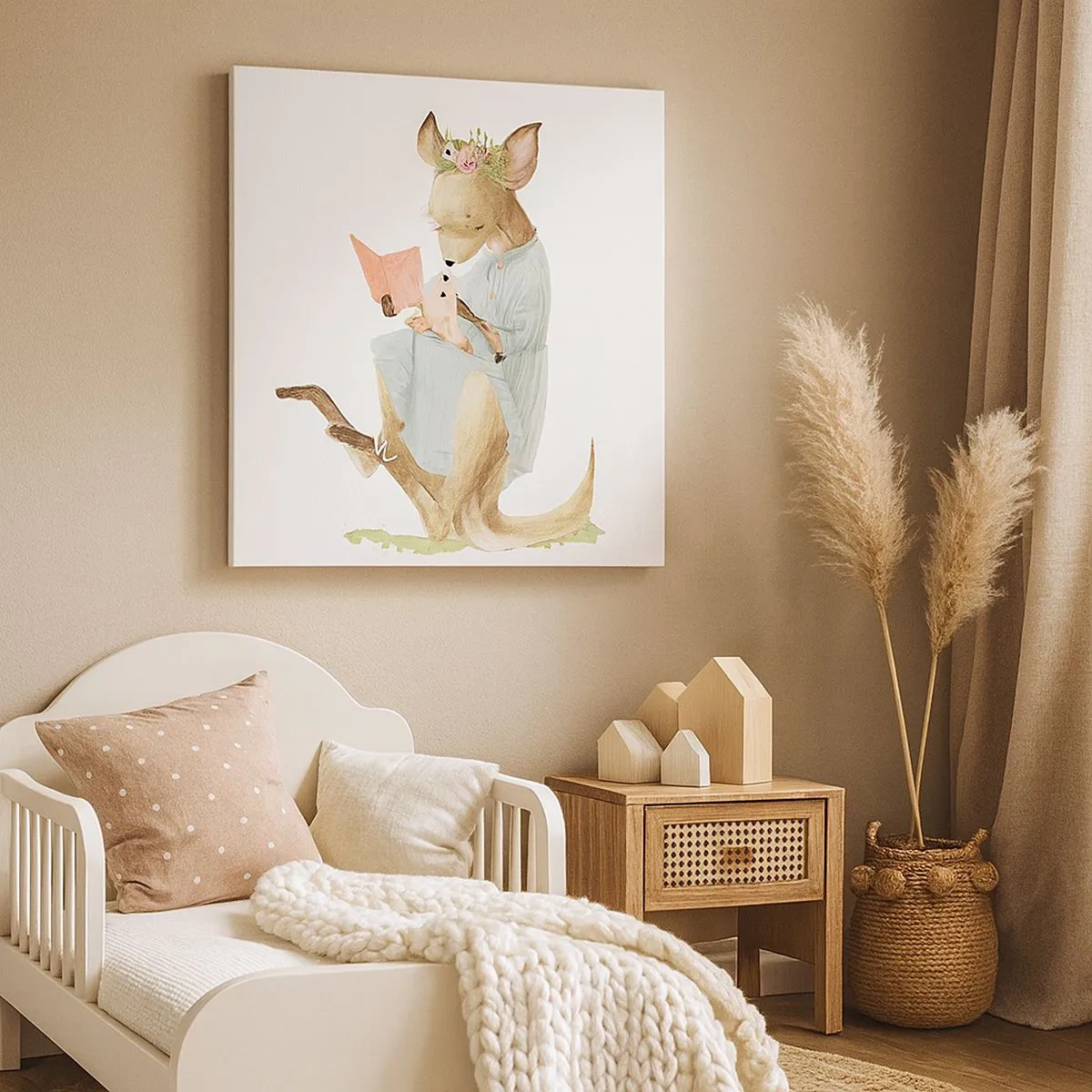 Tablou pe pânză - Citește-mi, mamă - 30x30 cm