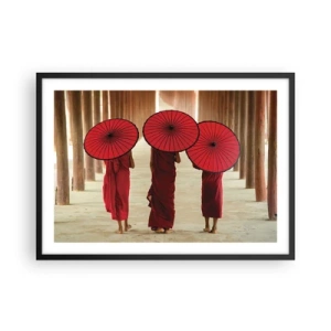 Poster în ramă neagră - Pe drumul spre Tărâmul Pur - 70x50 cm