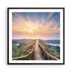 Poster în ramă neagră - Aproape de cer - 60x60 cm