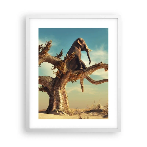 Poster în ramă albă - Un nou punct de vedere - 40x50 cm
