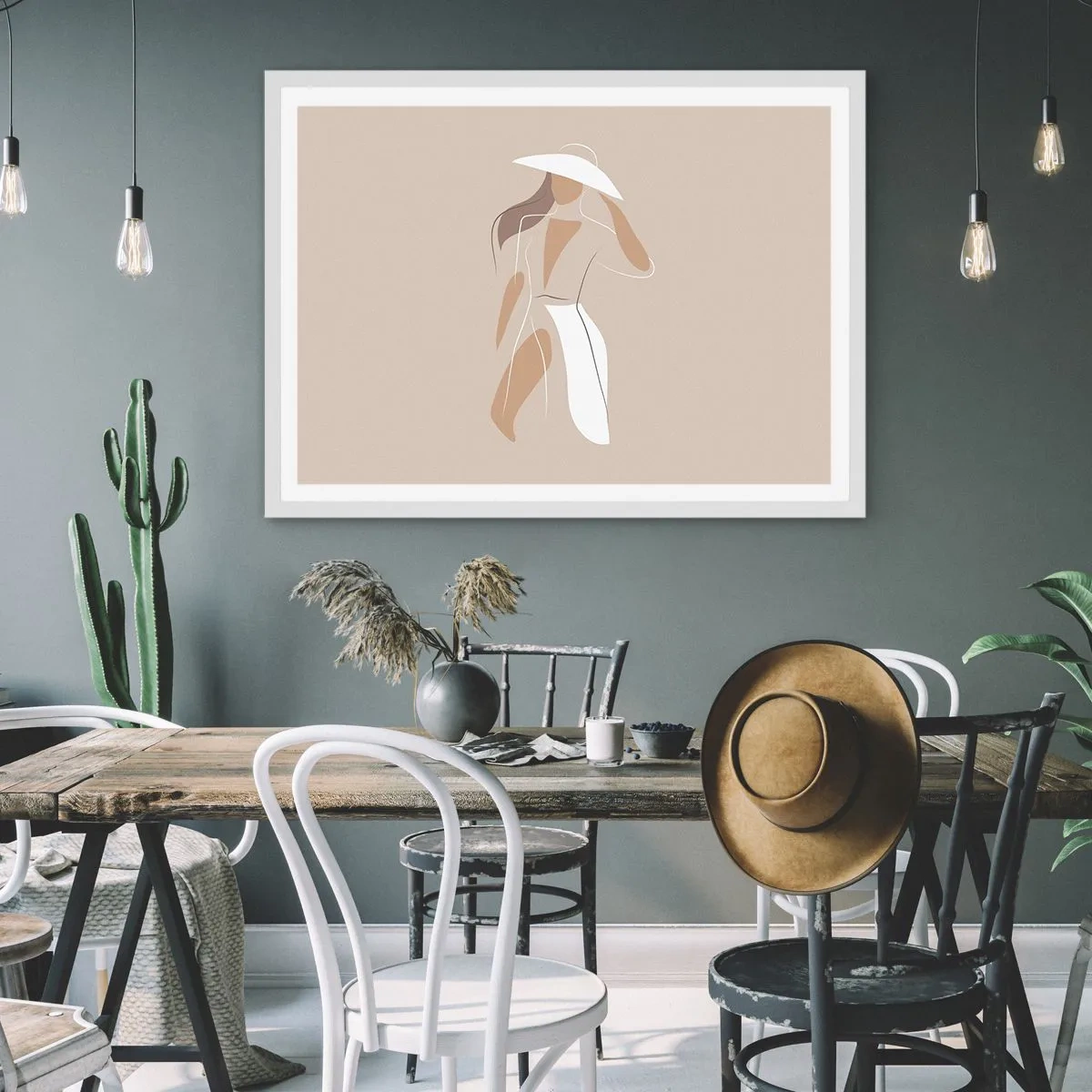 Poster în ramă albă - Moda este distractivă - 70x50 cm