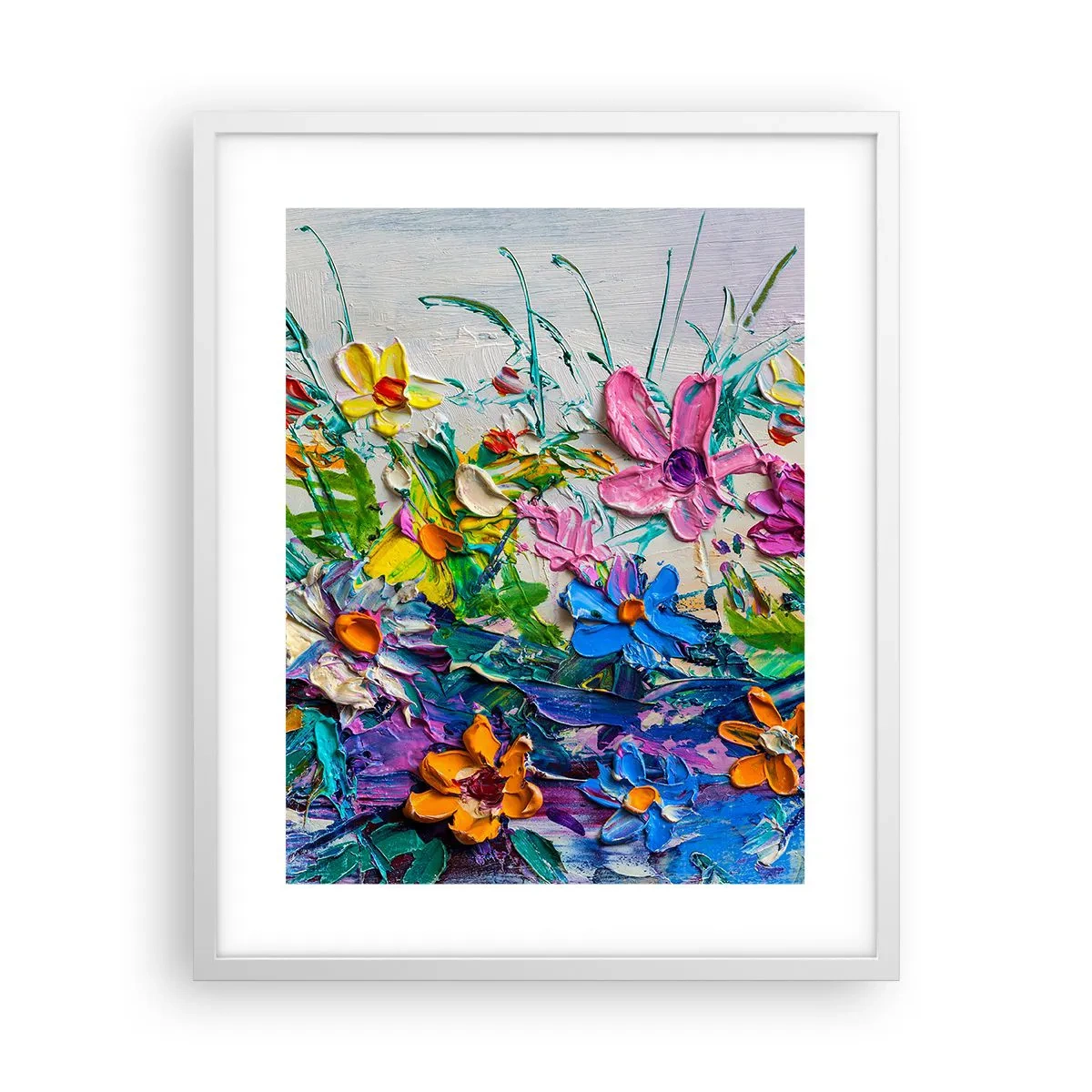 Poster în ramă albă - Nu este deloc o natură moartă - 40x50 cm