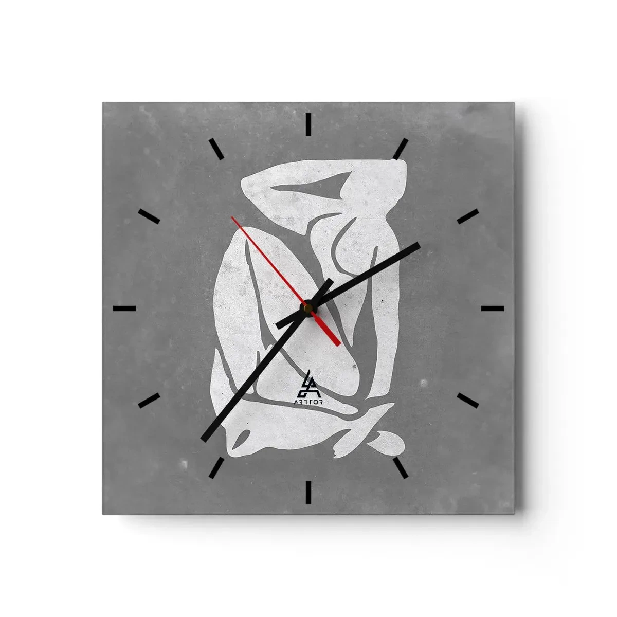 Ceas de perete - Ceas pe sticlă - În reverie - 30x30 cm