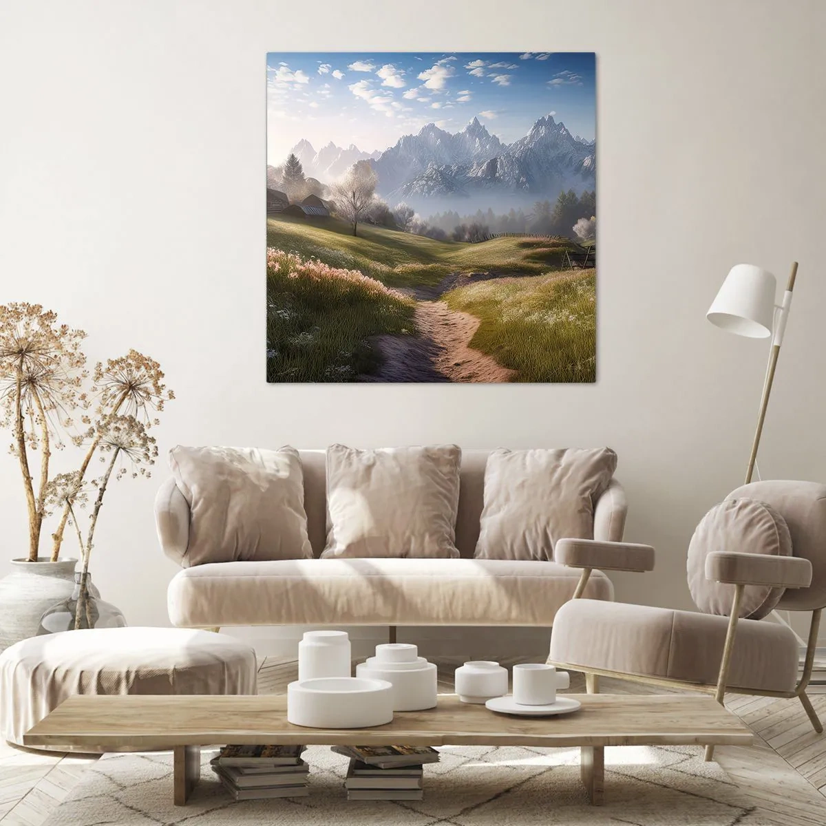 Tablou pe pânză - Valea idilică - 60x60 cm