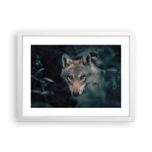Poster în ramă albă - Vânător - 40x30 cm