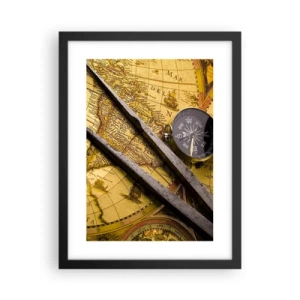 Poster în ramă neagră - Unde sunt aceste comori? - 30x40 cm