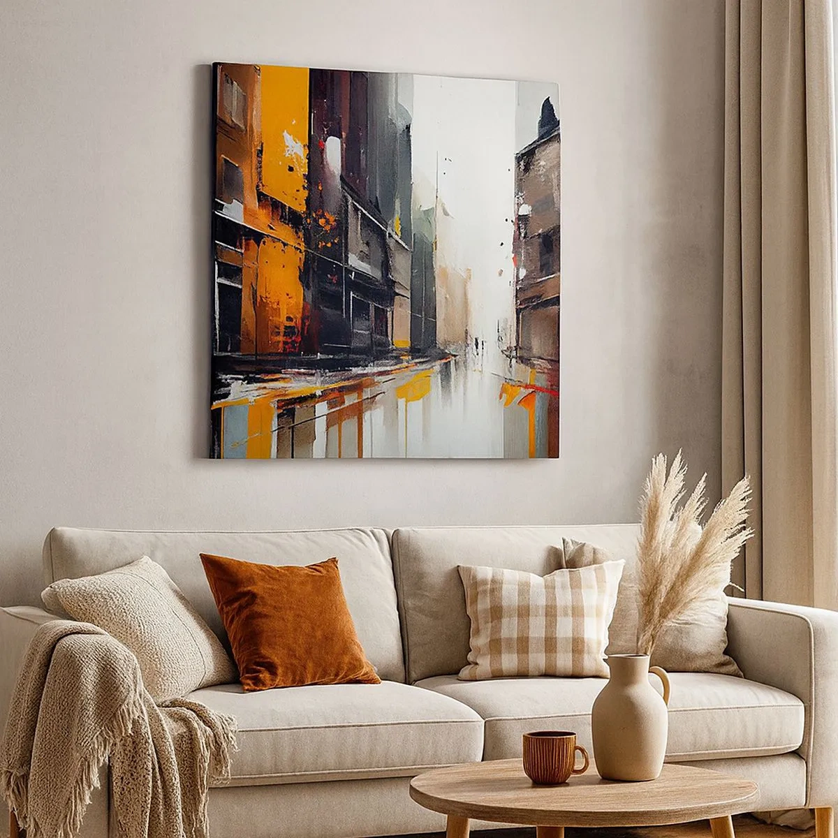 Tablou pe pânză - O zi ploioasă - 30x30 cm