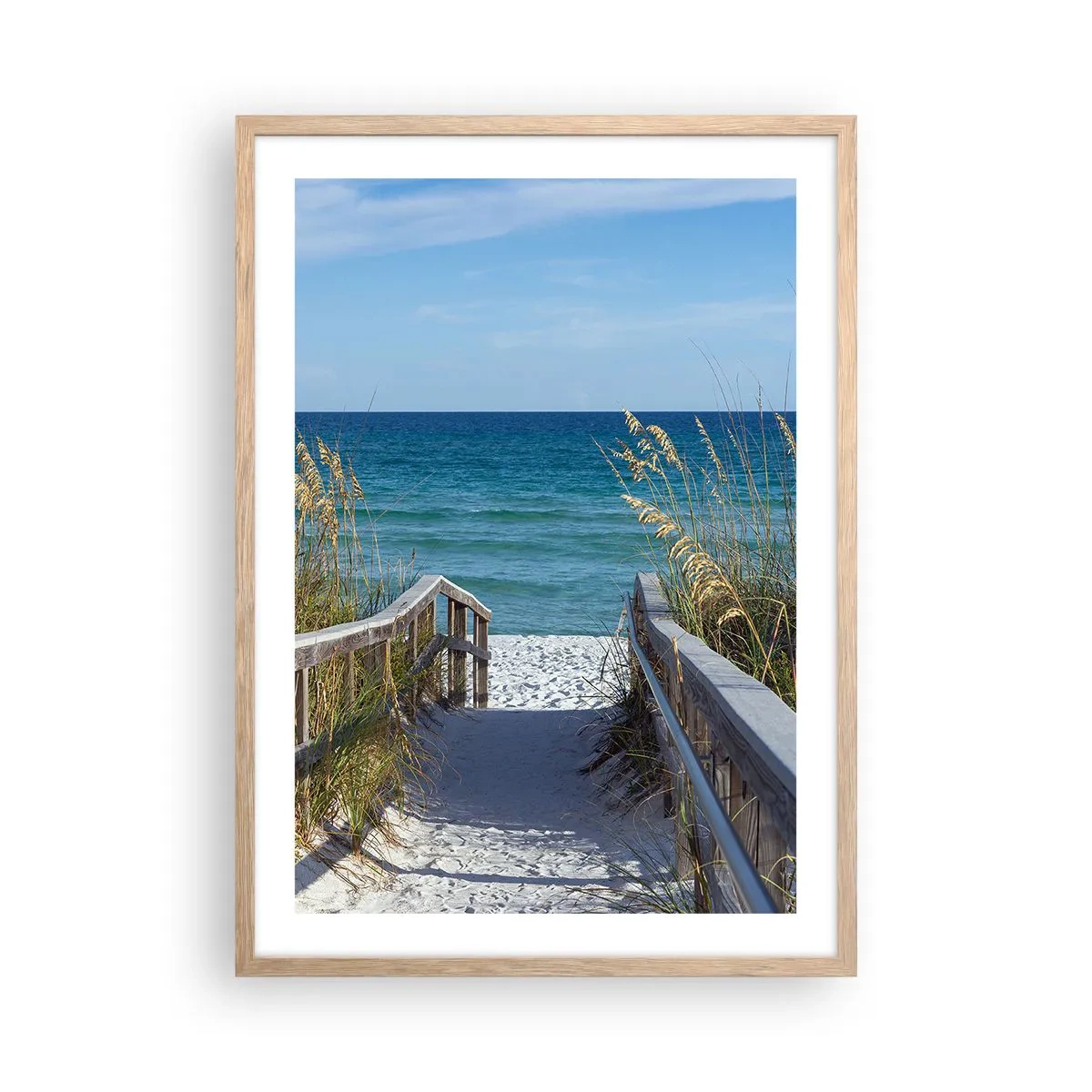 Poster în ramă de stejar deschis - În soare, în vânt - 50x70 cm