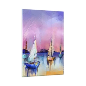 Tablou pe sticlă - Direcția: ape largi - 80x120 cm