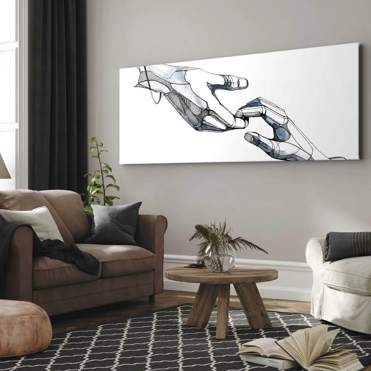 Tablou pe pânză - Gest frumos - 100x40 cm