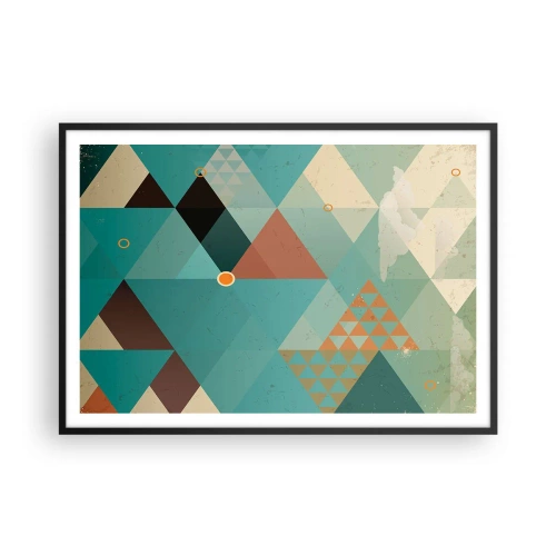 Poster în ramă neagră - Unitatea multiplicității, multiplicitatea unității - 100x70 cm