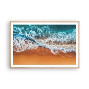 Poster în ramă de stejar deschis - Întotdeauna în tandem - 91x61 cm