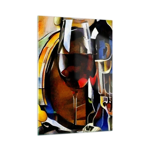 Tablou pe sticlă - Și lumea devine mai colorată - 50x70 cm