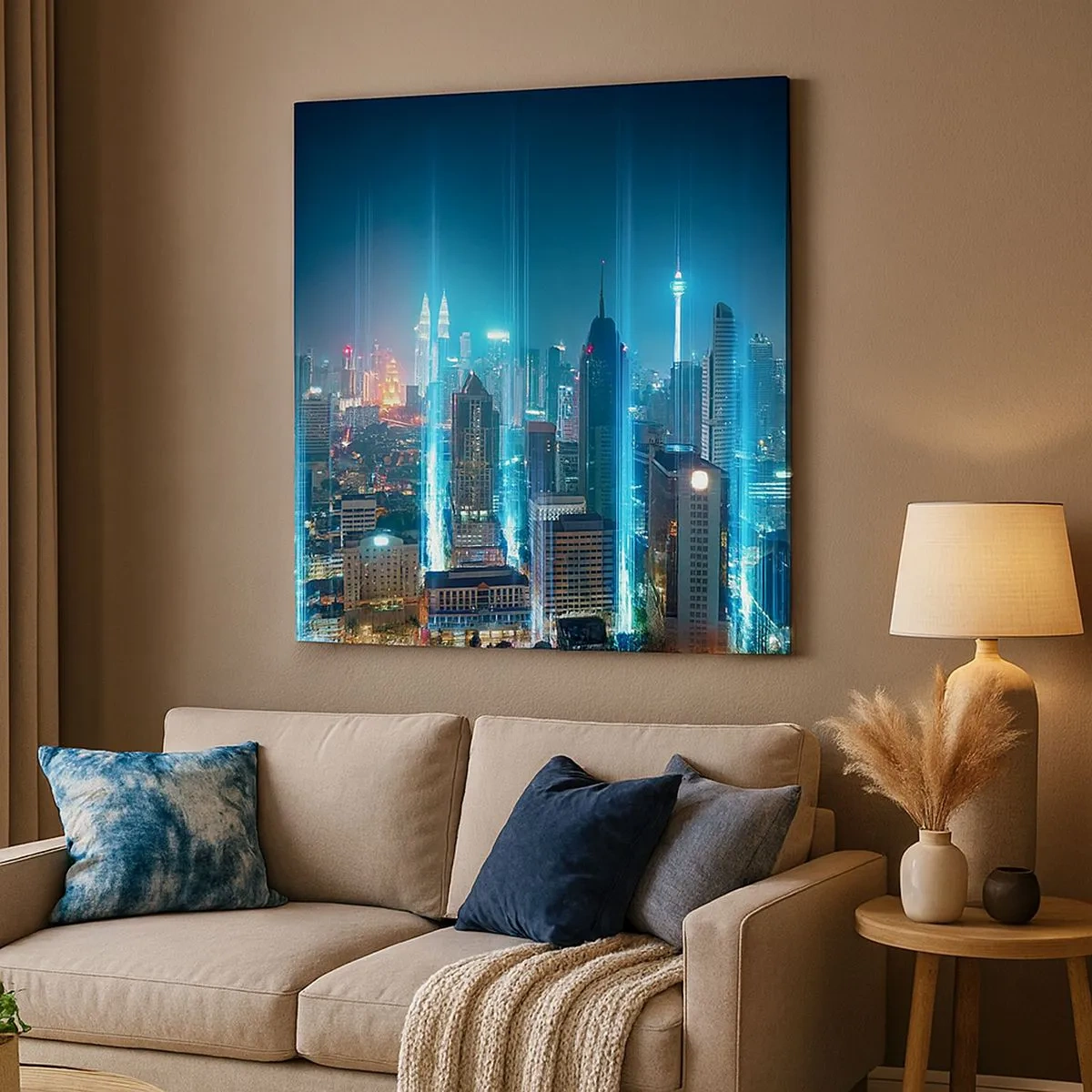 Tablou pe pânză - Prin Berlin spre cer - 30x30 cm