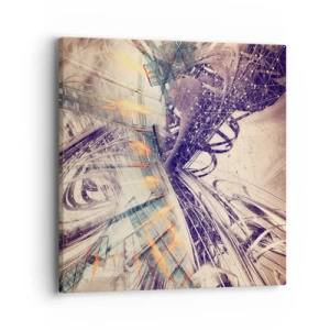 Tablou pe pânză - În marea grabă - 40x40 cm