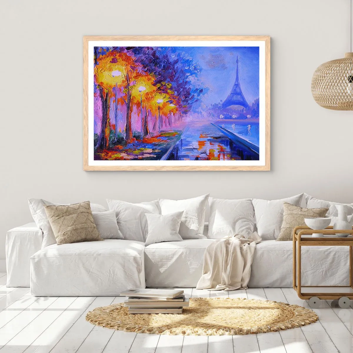 Poster în ramă de stejar deschis - O plimbare de vis - 91x61 cm