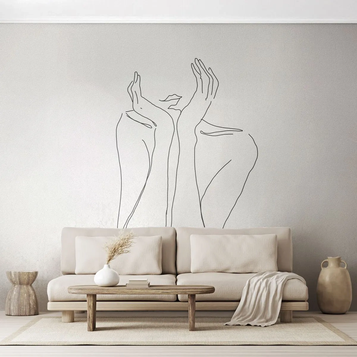 Tapet Premium Canvas - La ce visează fetele - Femeie, Grafică, Bucată - 150x105 cm