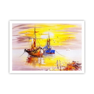 Poster - O binemeritată odihnă în port - 100x70 cm