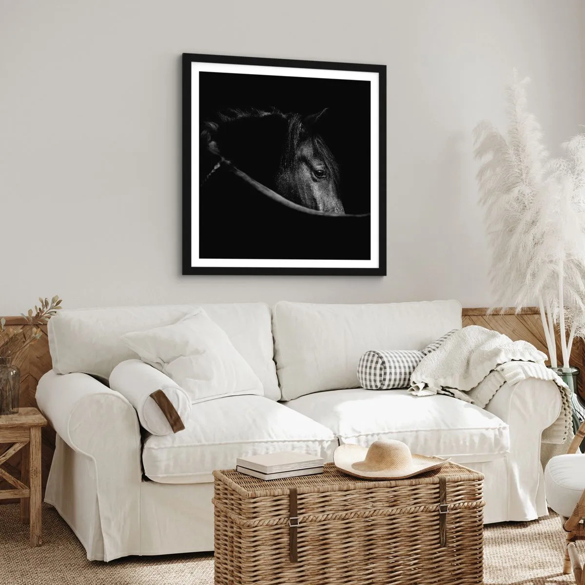 Poster în ramă neagră - Prințul negru - 60x60 cm