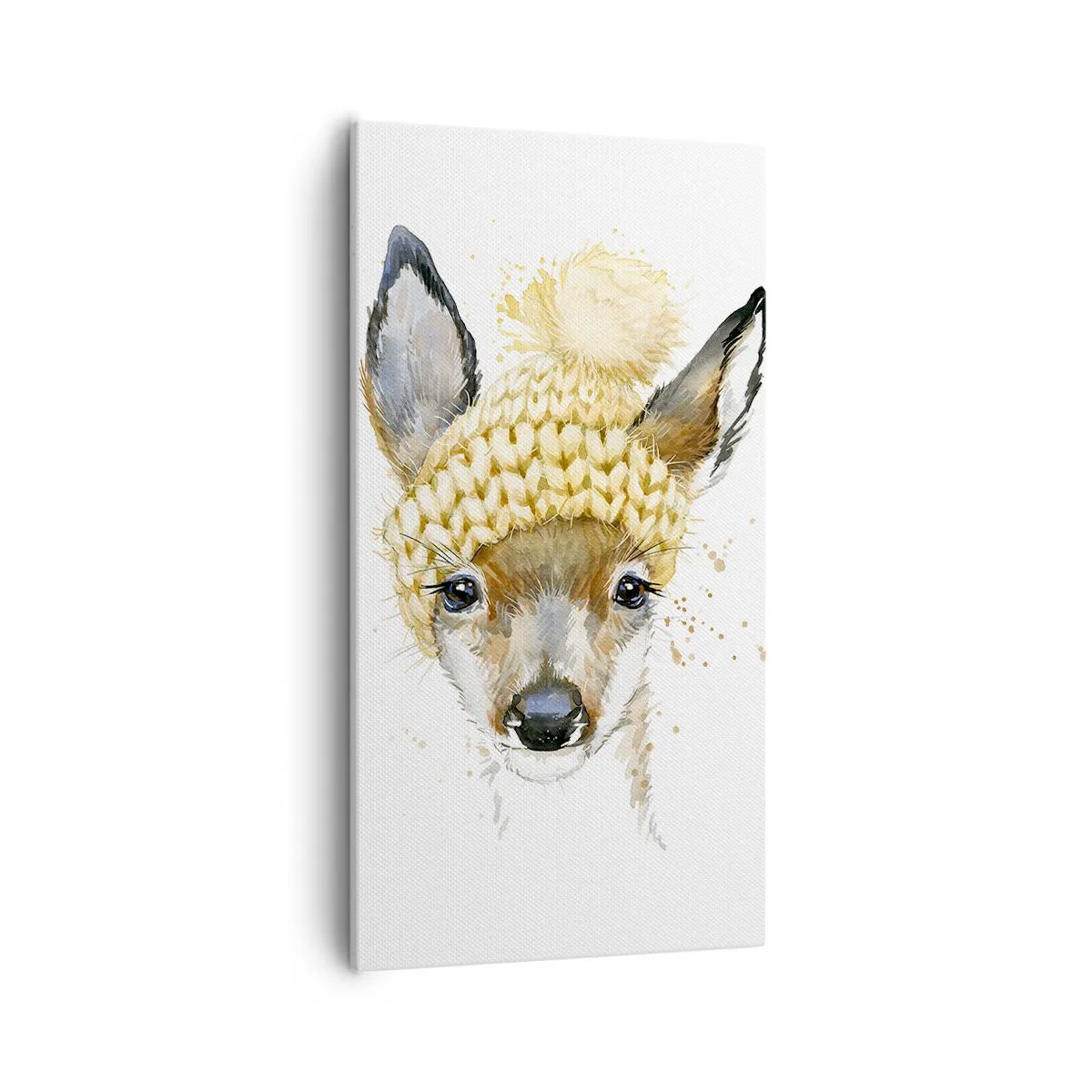 Tablou pe pânză - Pentru iarnă într-o pădure înzăpezită - 55x100 cm