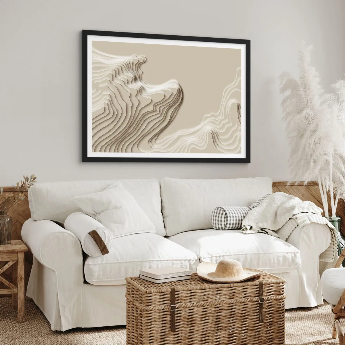 Poster în ramă neagră - Topografia artei - 91x61 cm