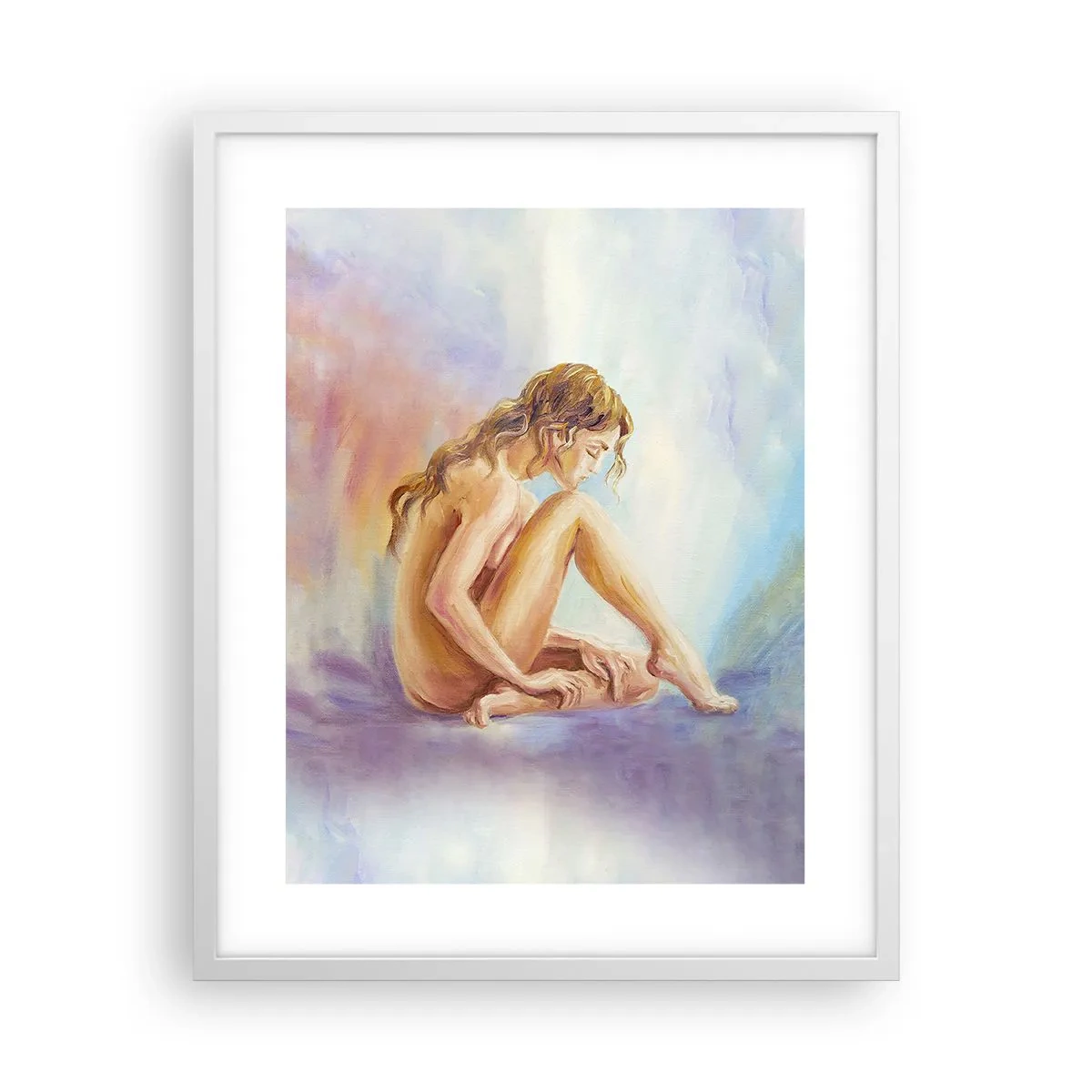 Poster în ramă albă - Gest de tinerețe - 40x50 cm