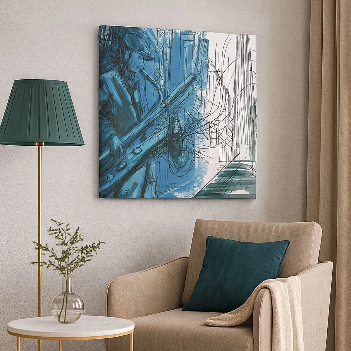 Tablou pe pânză - Rapsodie urbană - 30x30 cm