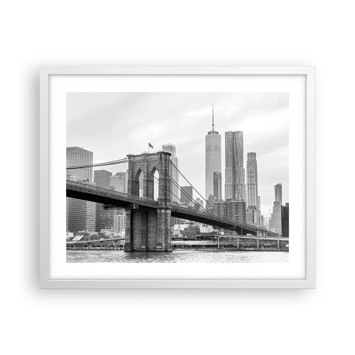 Poster în ramă albă - New York vibes - 50x40 cm