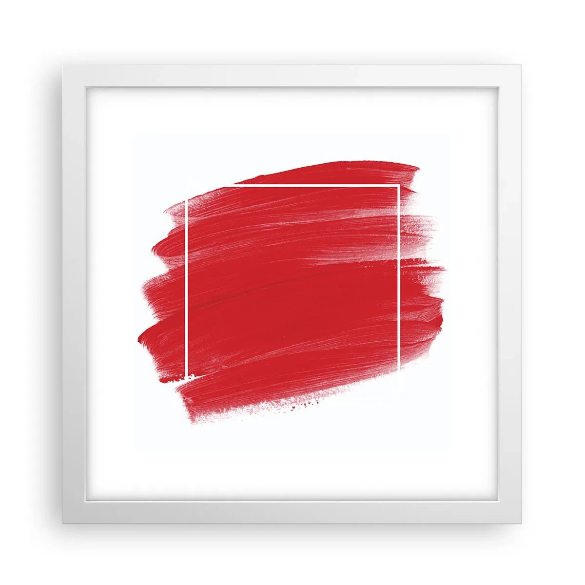 Poster în ramă albă - În afara cadrului - 30x30 cm