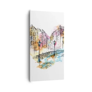 Tablou pe pânză - Inima orașului - 65x120 cm