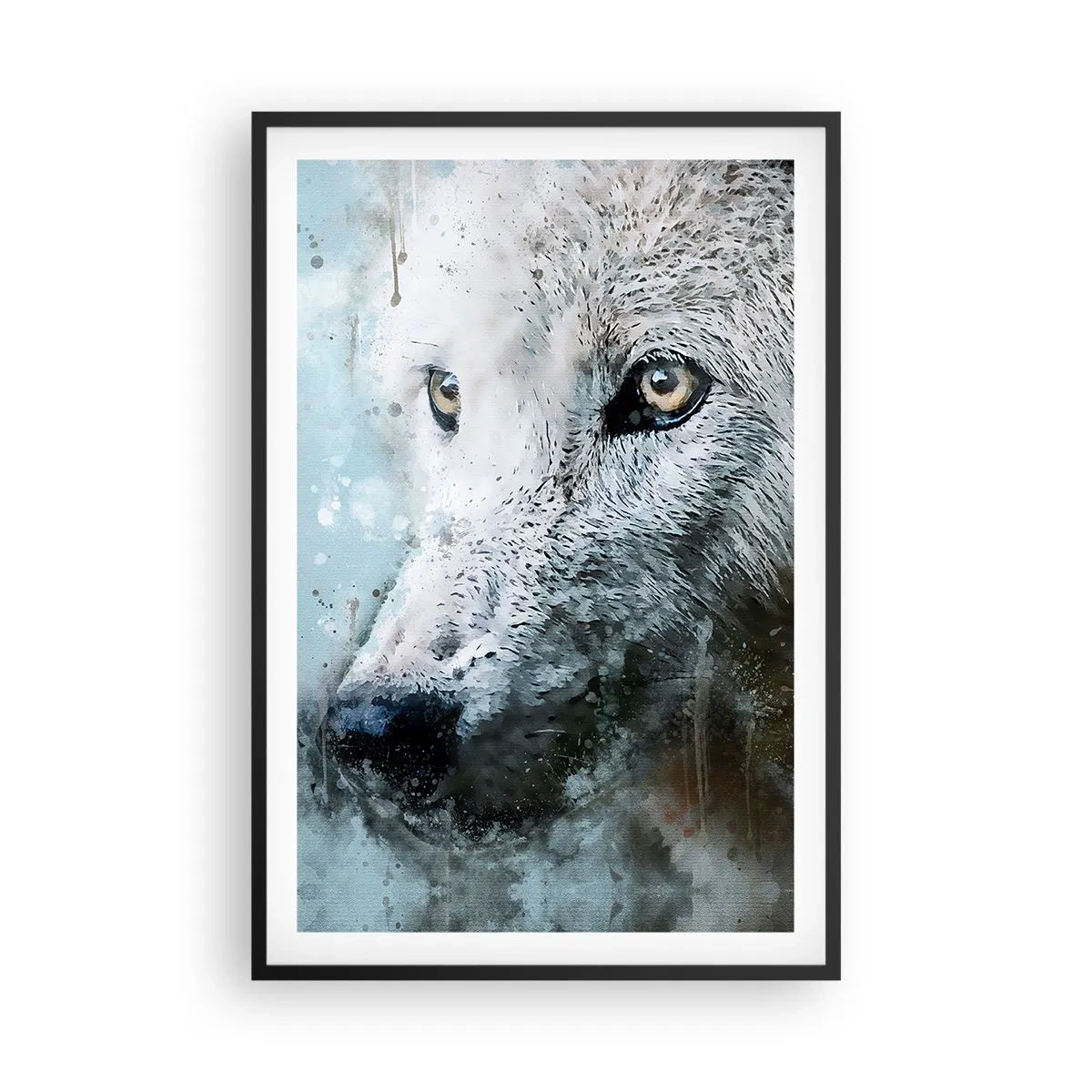 Poster în ramă neagră - Faceți cunoștință cu sufletul lupului - 61x91 cm