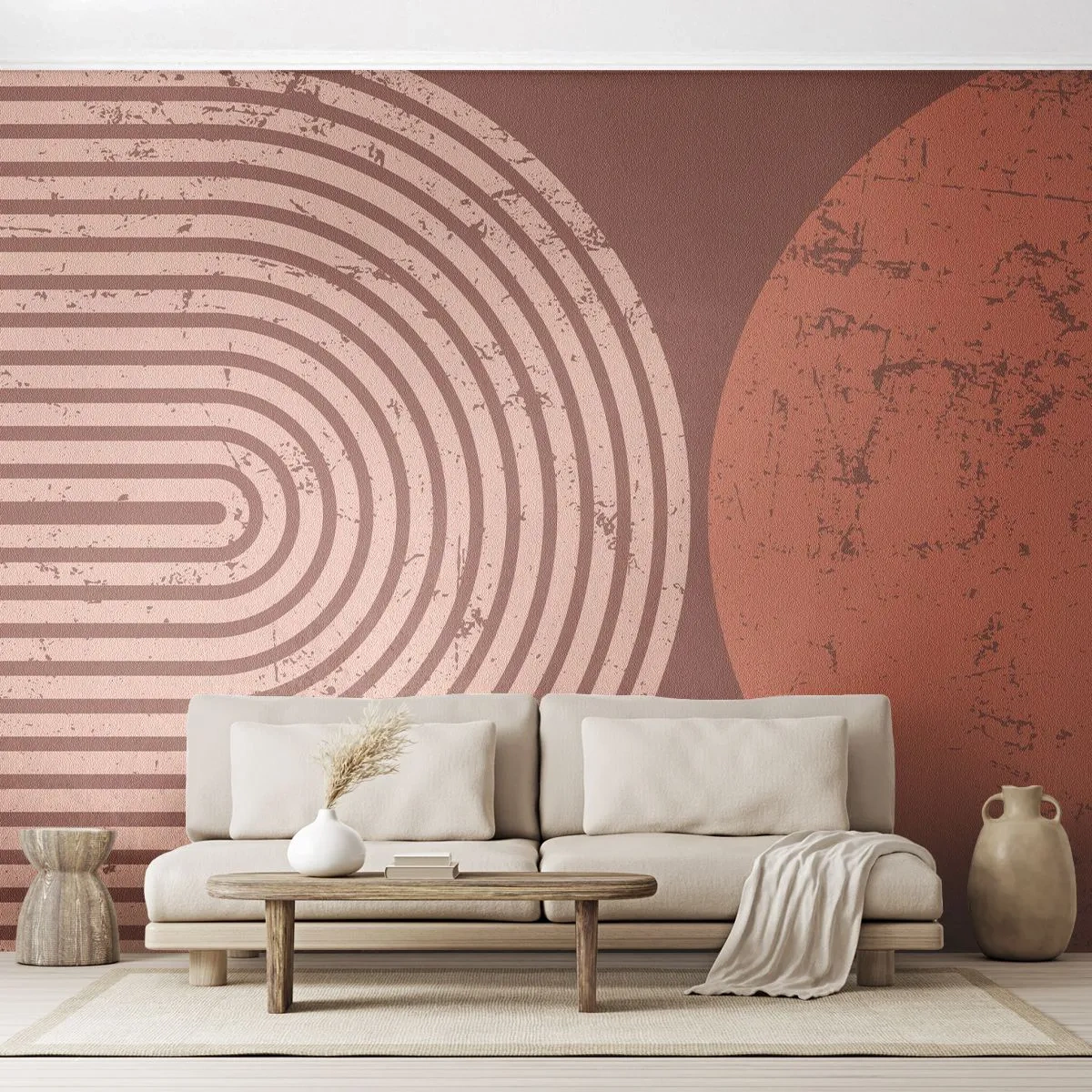 Tapet Premium Sand - Relație strânsă - Minimalism, Modern, Abstracția - 300x210 cm