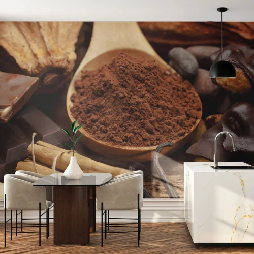 Fototapetă personalizată Premium Sand - Cea mai bună pentru tristețe - Gastronomie, Ciocolată, Cafea