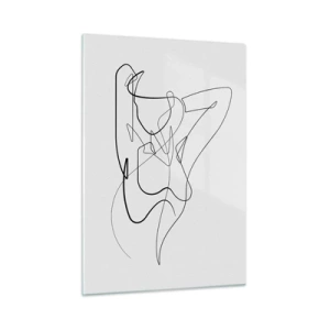 Tablou pe sticlă - Cine ești tu? - 50x70 cm