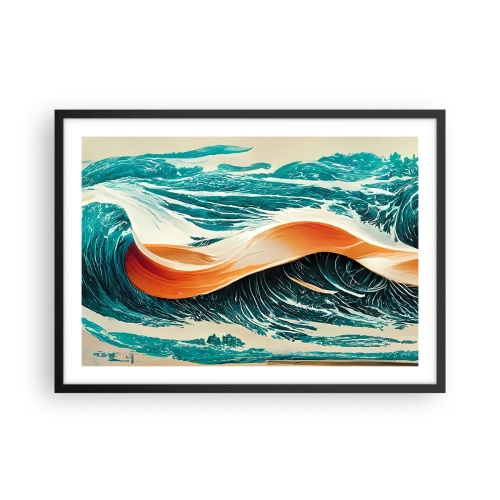 Poster în ramă neagră - Visul unui surfer - 70x50 cm