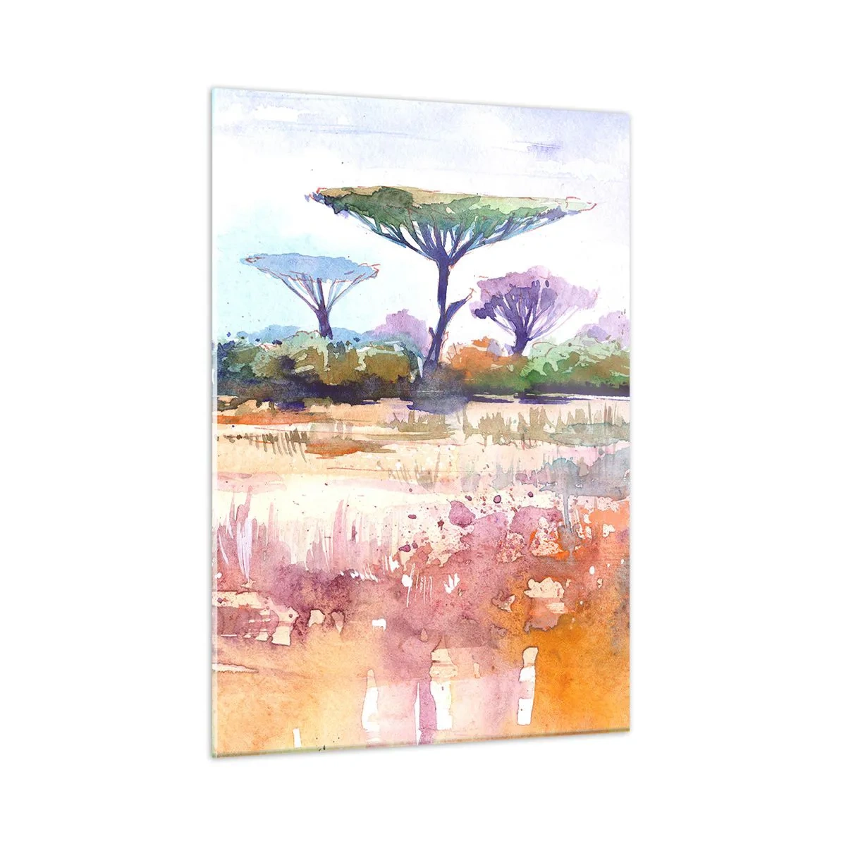 Tablou pe sticlă - Culorile savanei - 50x70 cm