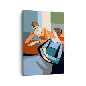 Tablou pe pânză - Un moment de confidențe - 50x70 cm